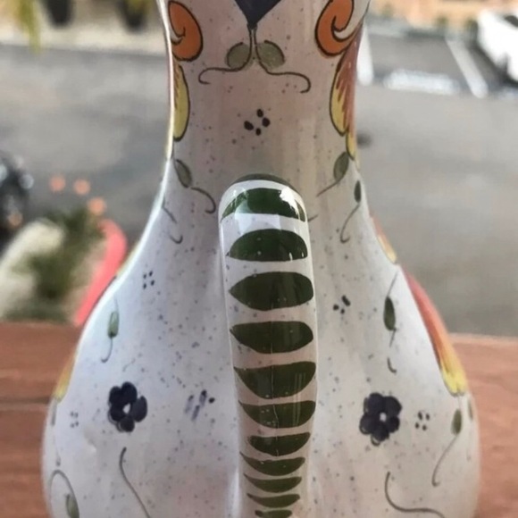 R. TION French Vase Ceramic Spring Multicolor NEW home art Summer/Fall GIFT! - Picture 2 of 9